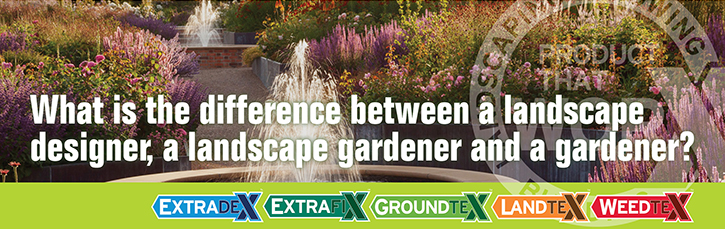 What is the difference between a landscape designer, a landscape gardener and a gardener?