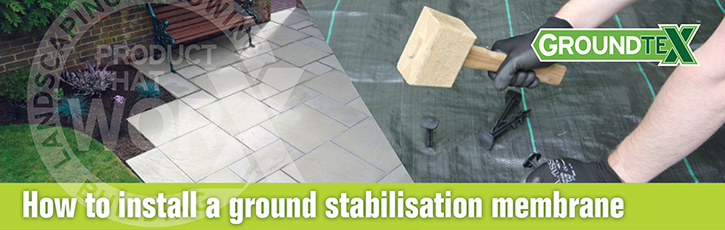 How to install a ground stabilisation membrane