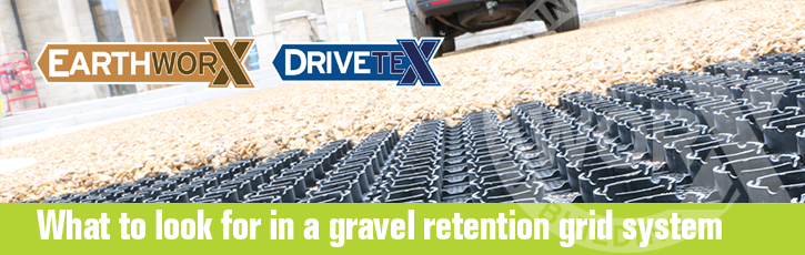 What to look for in a gravel retention grid system