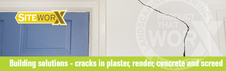 Building solutions – cracks in plaster, render, concrete and screed