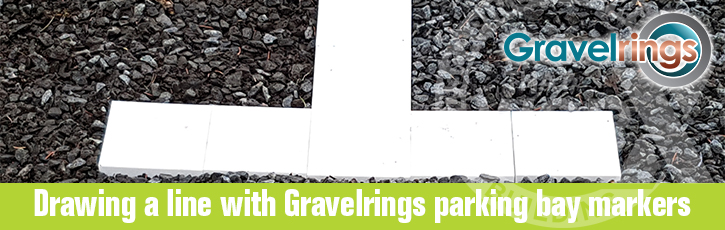 Drawing a line with Gravelrings Parking Bay Markers