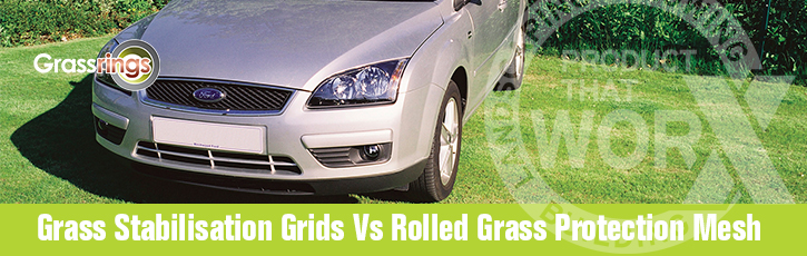Grass Stabilisation Grids Vs Rolled Grass Protection Mesh